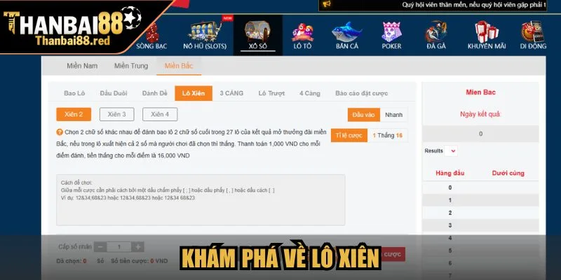 Khám phá về lô xiên