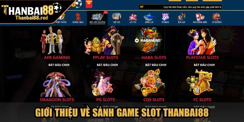 Giới thiệu về sảnh game Slot Thanbai88