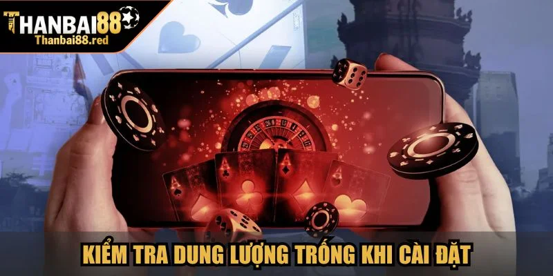 Kiểm tra dung lượng trống khi cài đặt